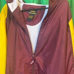 Eastbay Burgundy and Gold Big and Tall 4XL Jacket